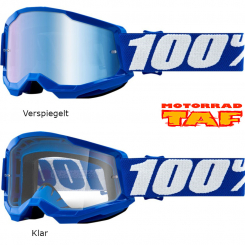 100% Strata 2 Blue Jugend Brille '24 