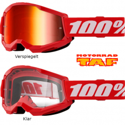 100% Strata 2 Red Brille '24 Verspiegelt