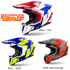 Airoh Twist 3 Dizzy Crosshelm '25 Blau / Rot | L