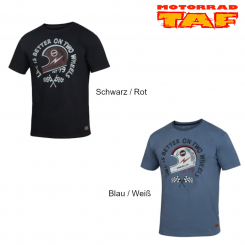 IXS T-Shirt On Two Wheels Herren '23 Blau / Weiß | M