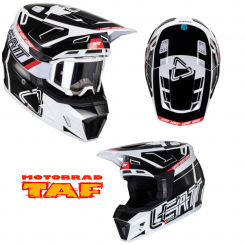 Leatt Helm Kit Moto 7.5 Blk/Wht Crosshelm '25 