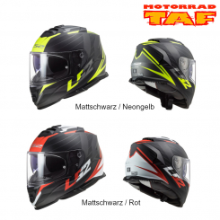 LS2 FF800 Storm 2 Nerve Integralhelm '24 Mattschwarz / Rot | XL