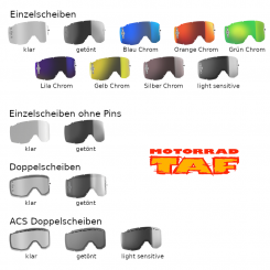 Scott Primal / Hustle / Tyrant / Split Ersatzgläser '24 Einzelscheiben | Grün Chrom