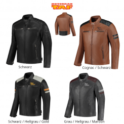 Rusty Stitches Jari V2 Lederjacke '25 Schwarz | L