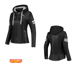 Rusty Stitches Super Joyce Hooded V2 Lady  Lederjacke '25 