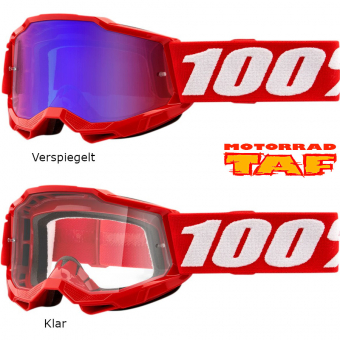 100% Accuri 2 Neon Red Brille '24 