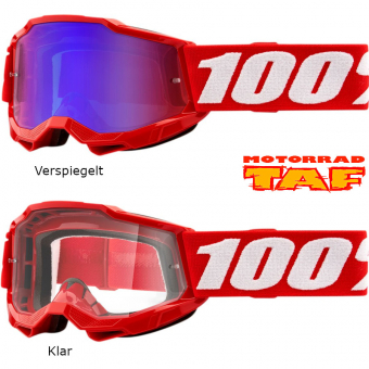 100% Accuri 2 Neon Red Jugend Brille '24 