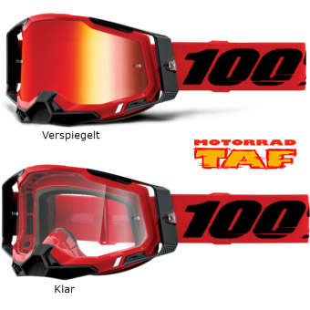 100% Racecraft 2 Red Brille '24 