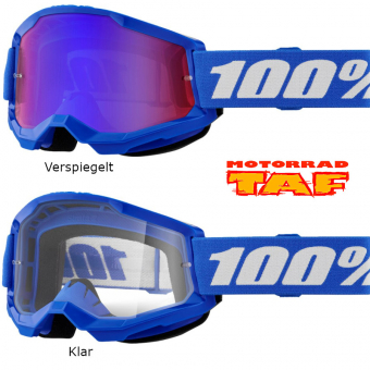 100% Strata 2 Blue Brille '24 Verspiegelt