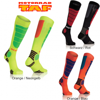 Acerbis MX Impact Kids Socken '24 Orange / Neongelb | S/M