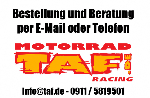 Beratung & Bestellung über Info@taf.de oder 0911/5819501 
