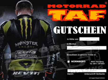 Motorrad TAF Gutschein 