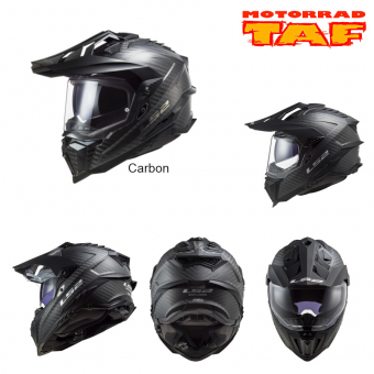 LS2 MX701 Explorer Carbon Solid Endurohelm '24 