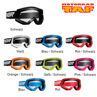 Thor Combat Racer Motorradbrille '23 Schwarz