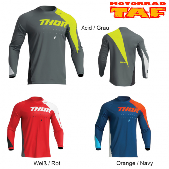 Thor Sector Edge Jersey ** Weiß / Rot | XXL